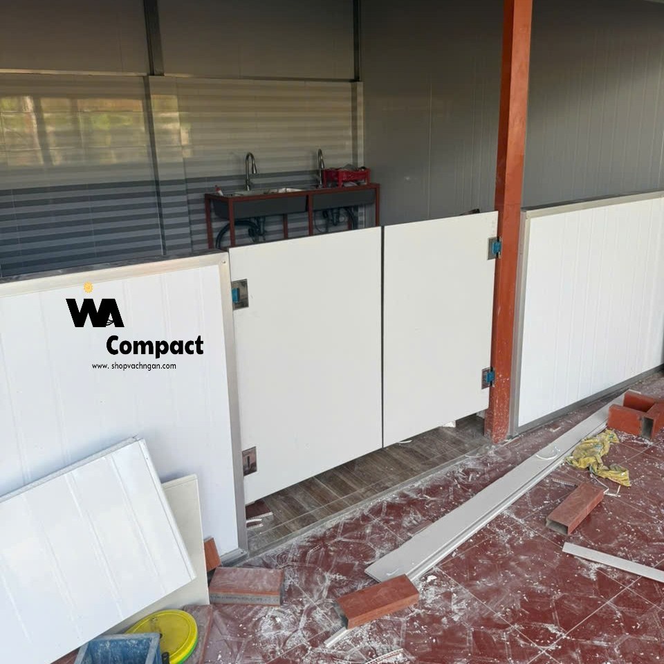 Thi Công Vách Ngăn Vệ Sinh Tấm Compact HPL