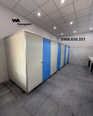 Công Trình Vách Ngăn Toilet Tại Nhà Hàng Tiệc Cưới