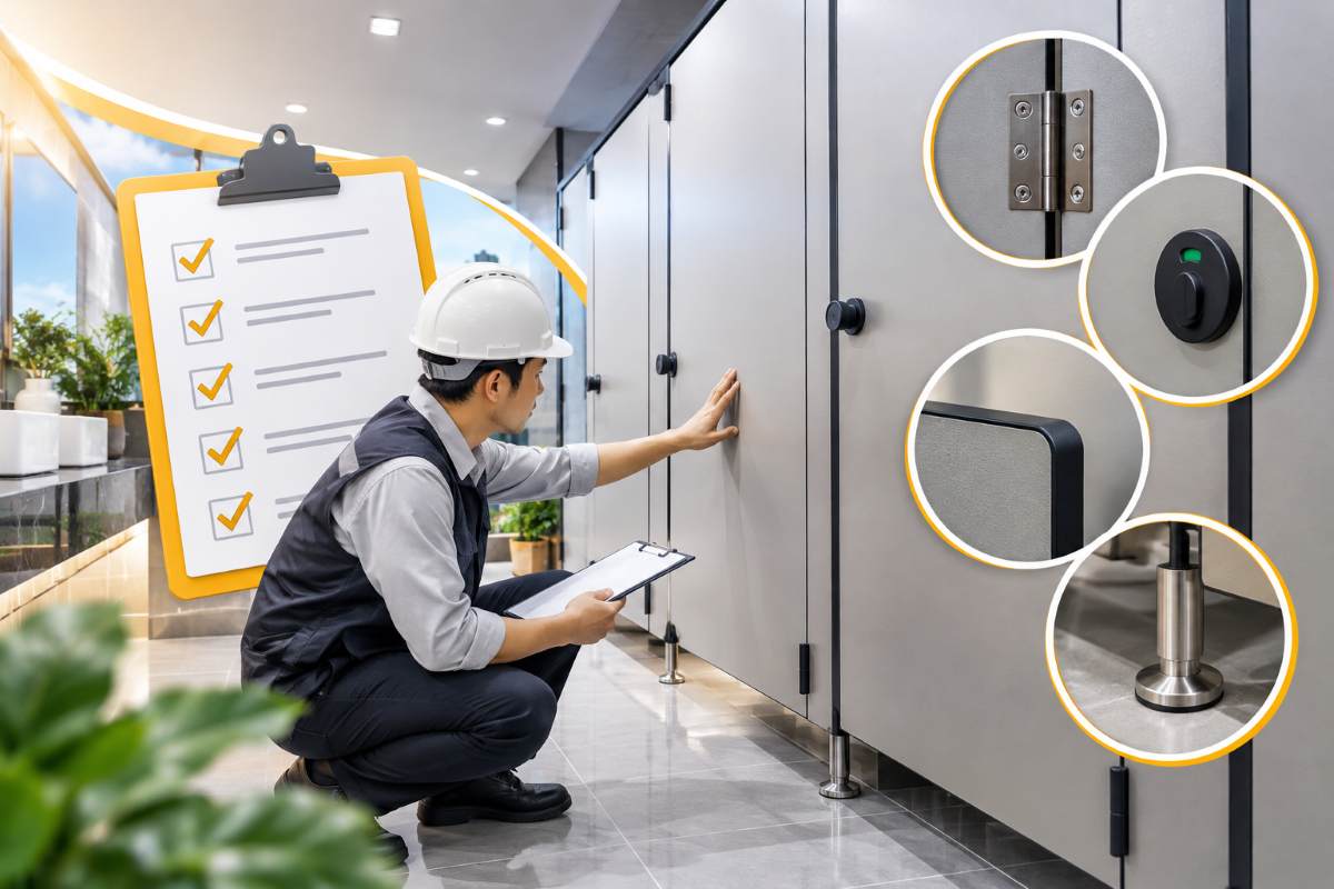 Những Điều Cần Kiểm Tra Khi Nhận Bàn Giao Vách Ngăn Vệ Sinh Tấm Compact