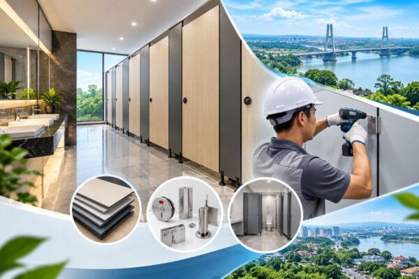Thi Công Vách Ngăn Vệ Sinh Tấm Compact Trọn Gói Tại Đồng Nai Chuyên Nghiệp